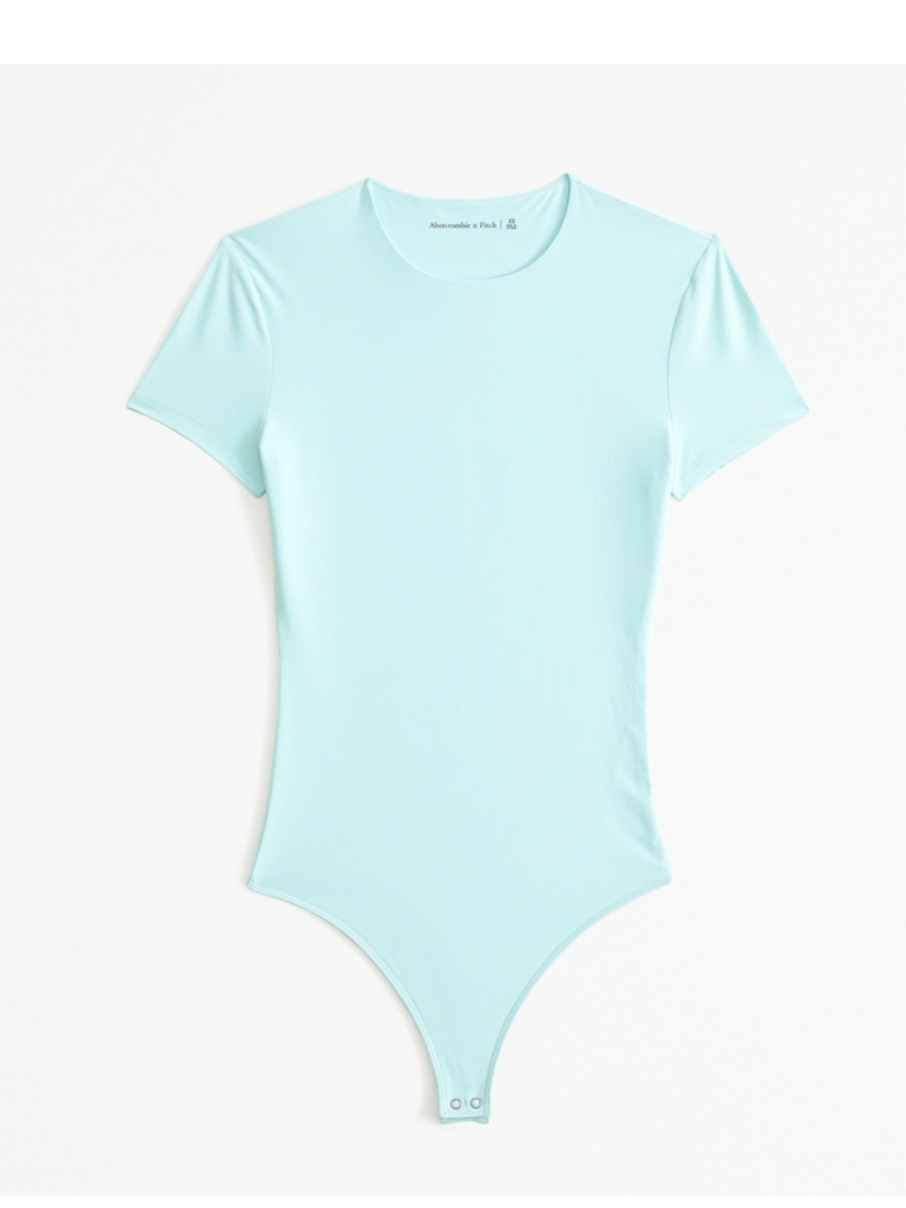 Abercrombie & Fitch Light Blue Short Sleeve Bodysuit. Size L